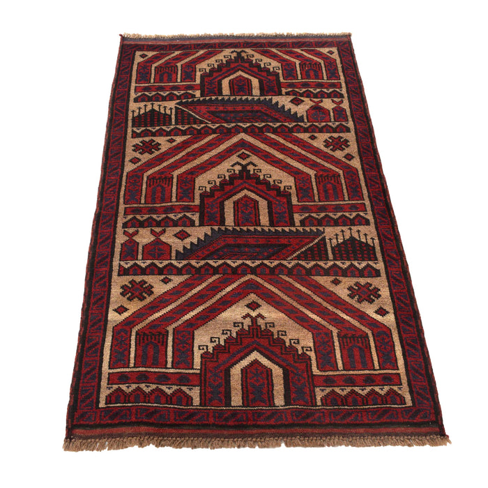 Prayer Rug Cultural Afghan 4.7x2.6 ft