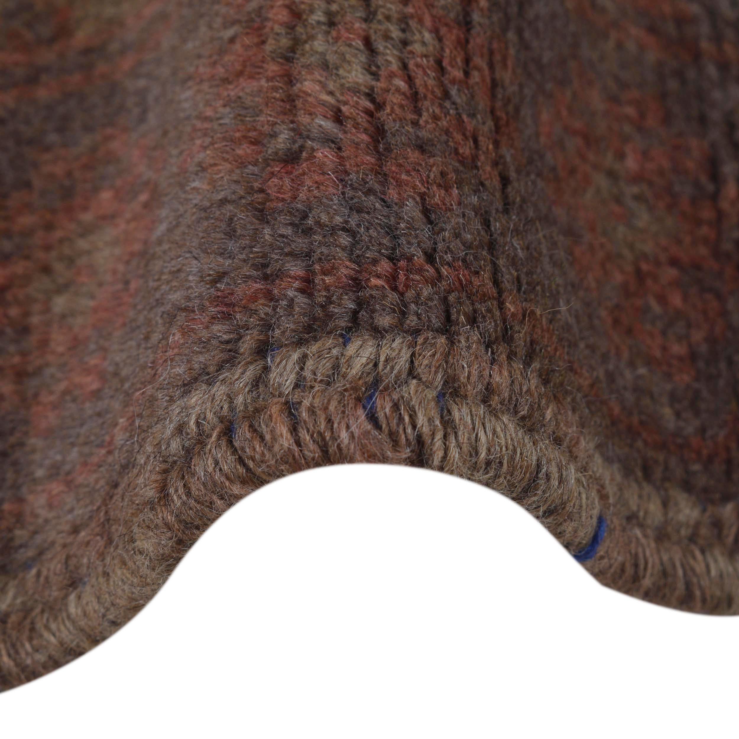 Vintage Overdyed Handmade Wool Rug 4.7x2.7ft