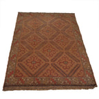 Handwoven Overdyed Turkish Style Carpet 4.6x2.9ft