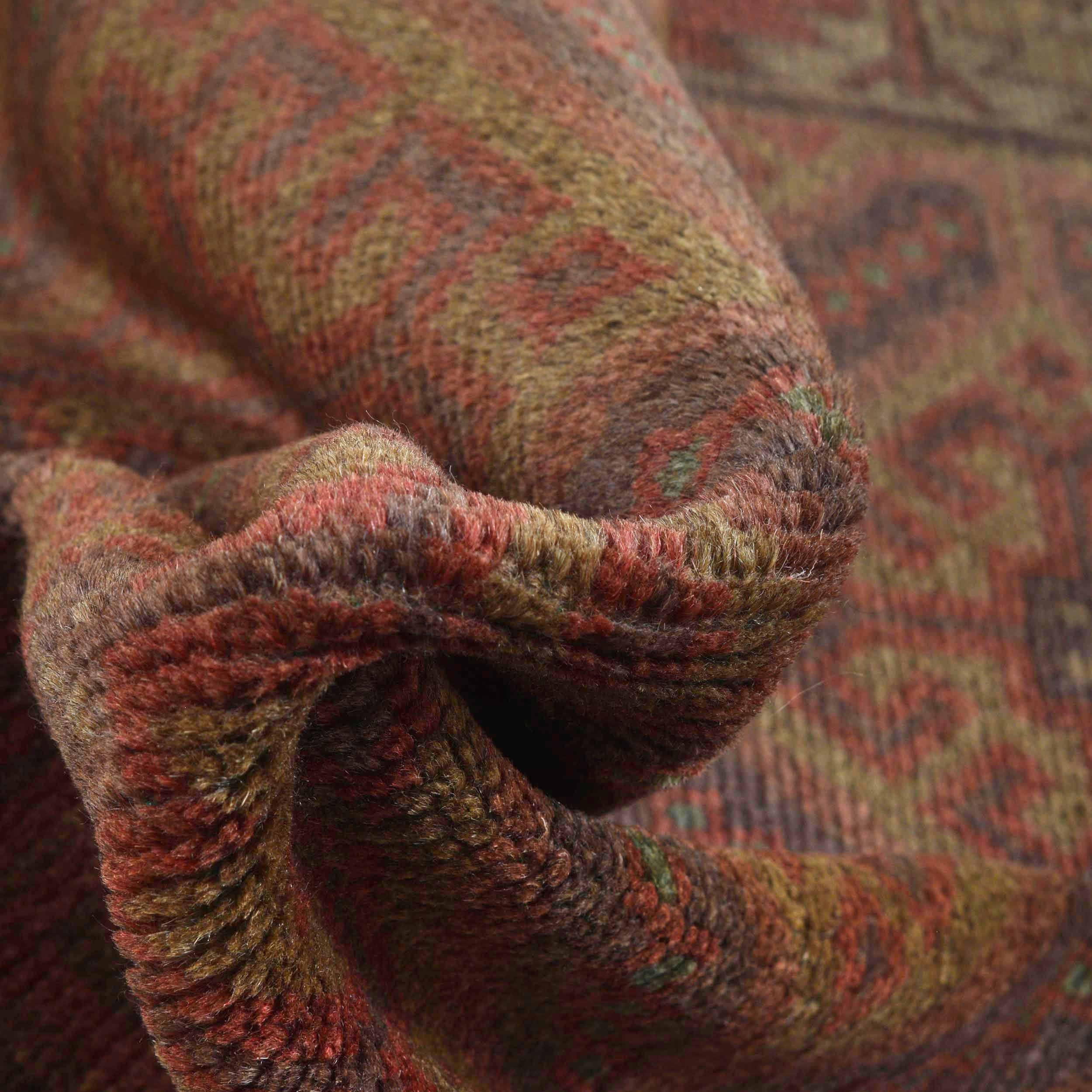 Handwoven Overdyed Turkish Style Carpet 4.6x2.9ft