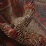 Antique Look Overdyed Wool Carpet 4.5x2.9ft
