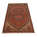 Colorful Overdyed Patchwork Style Rug 3.9x2.5ft