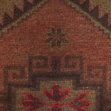 Colorful Overdyed Patchwork Style Rug 3.9x2.5ft