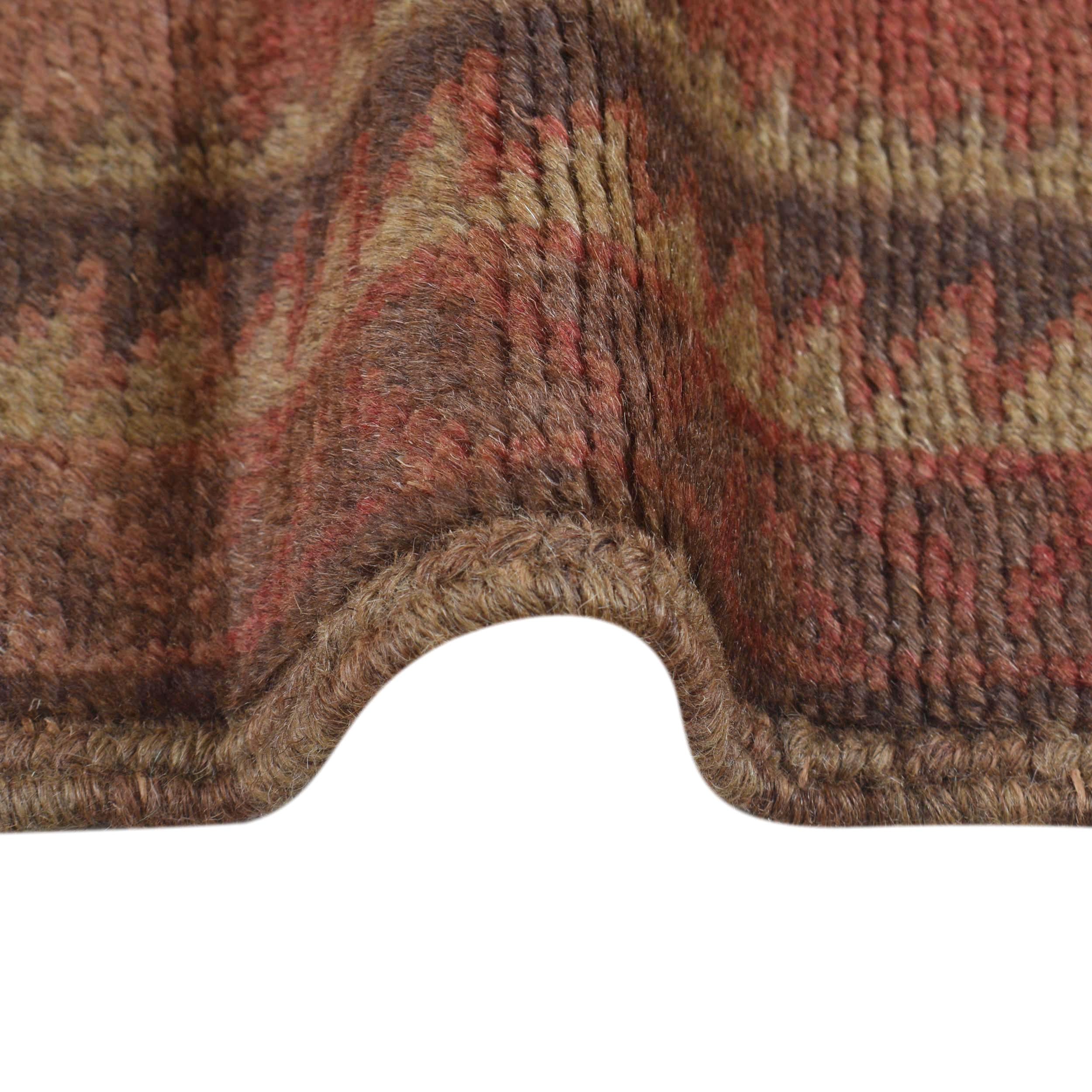 Colorful Overdyed Patchwork Style Rug 3.9x2.5ft