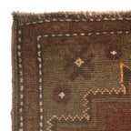 Handmade Overdyed Tribal Vintage Rug 4.6x2.6ft