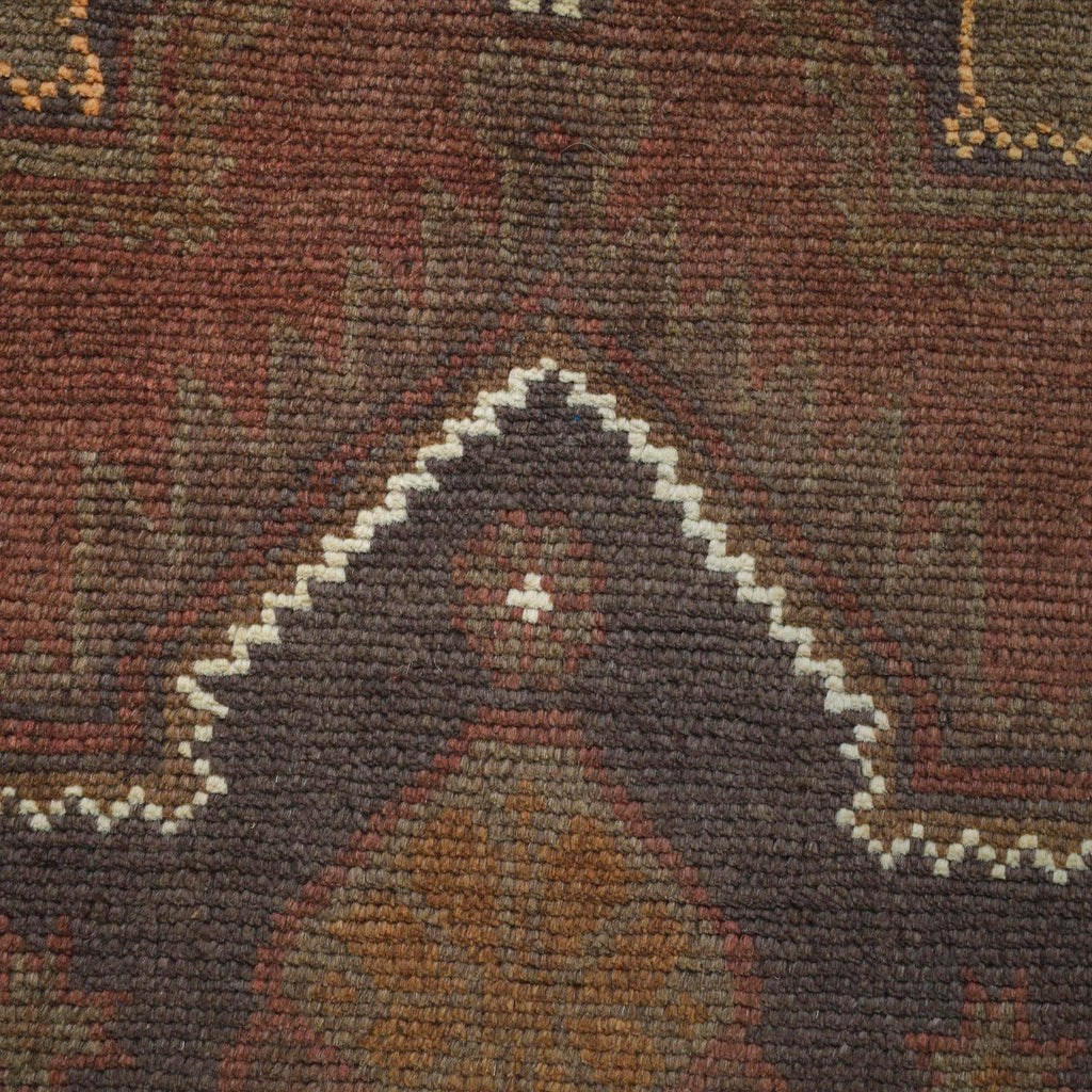 Handmade Overdyed Tribal Vintage Rug 4.6x2.6ft