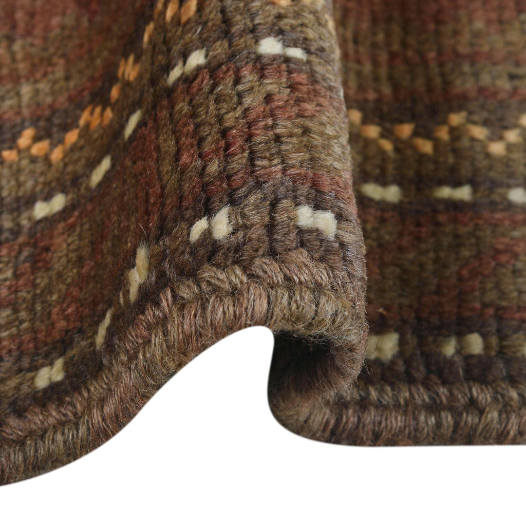 Handmade Overdyed Tribal Vintage Rug 4.6x2.6ft