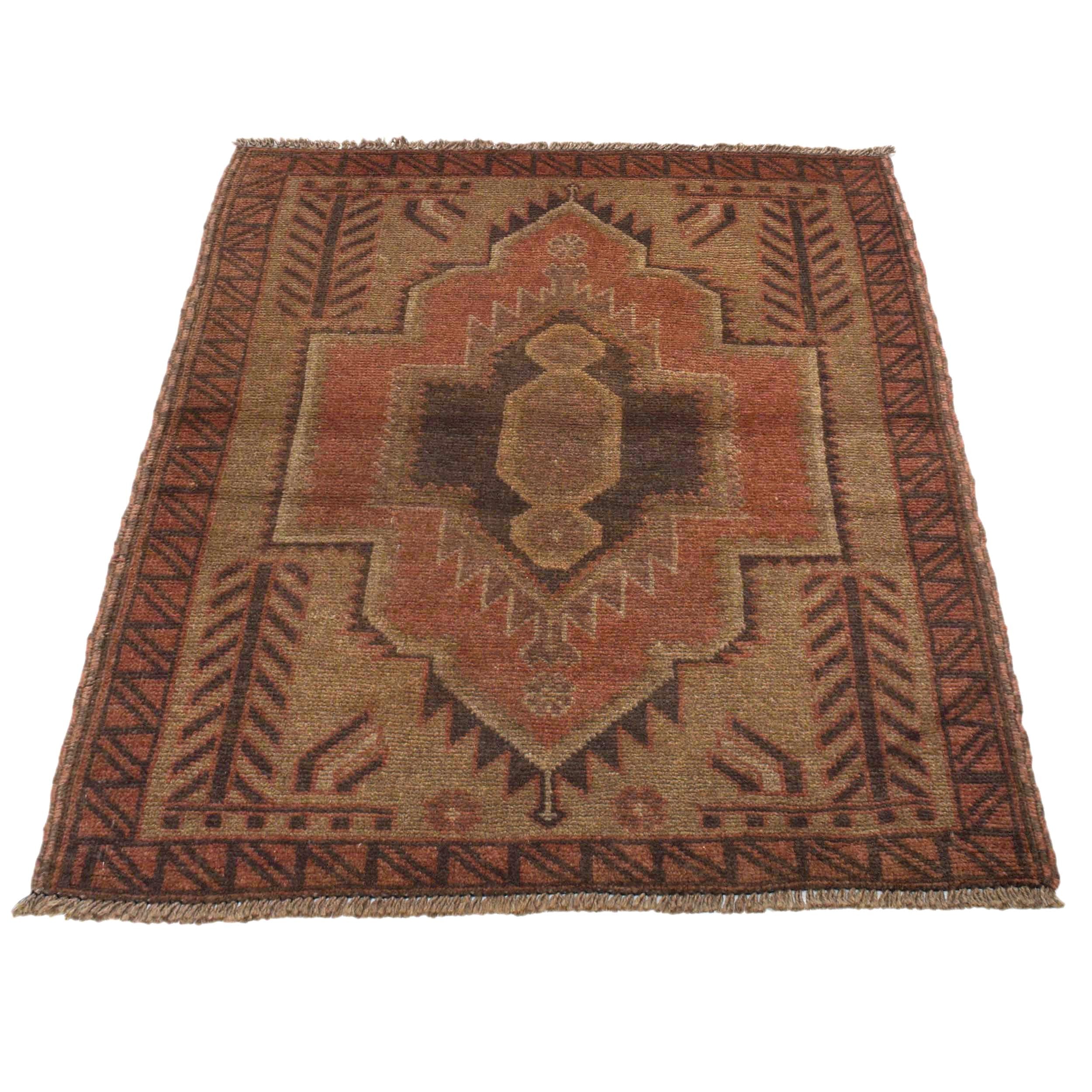 Luxury Overdyed Persian Style Carpet 4.6x2.6ft