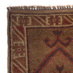 Handcrafted Overdyed Vintage Carpet 4.6x2.8ft