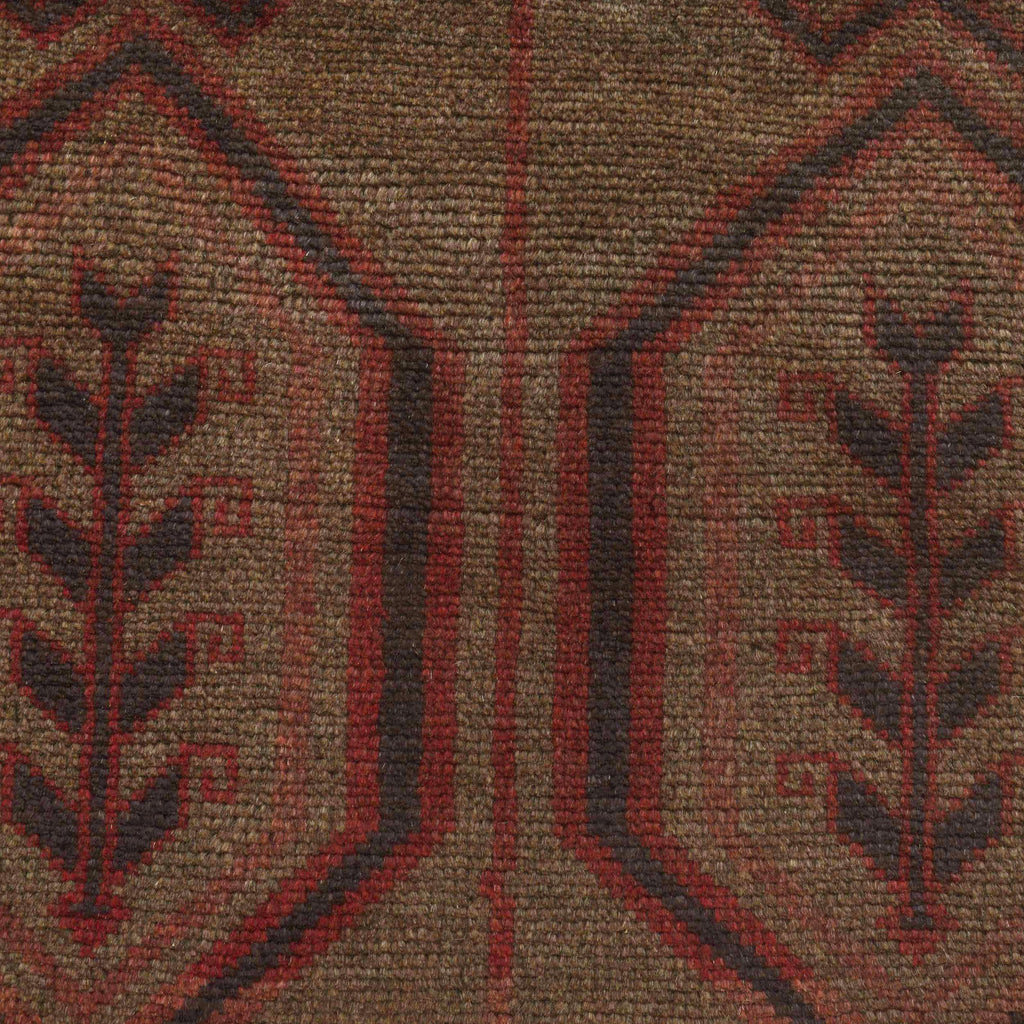Handcrafted Overdyed Vintage Carpet 4.6x2.8ft