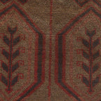Handcrafted Overdyed Vintage Carpet 4.6x2.8ft