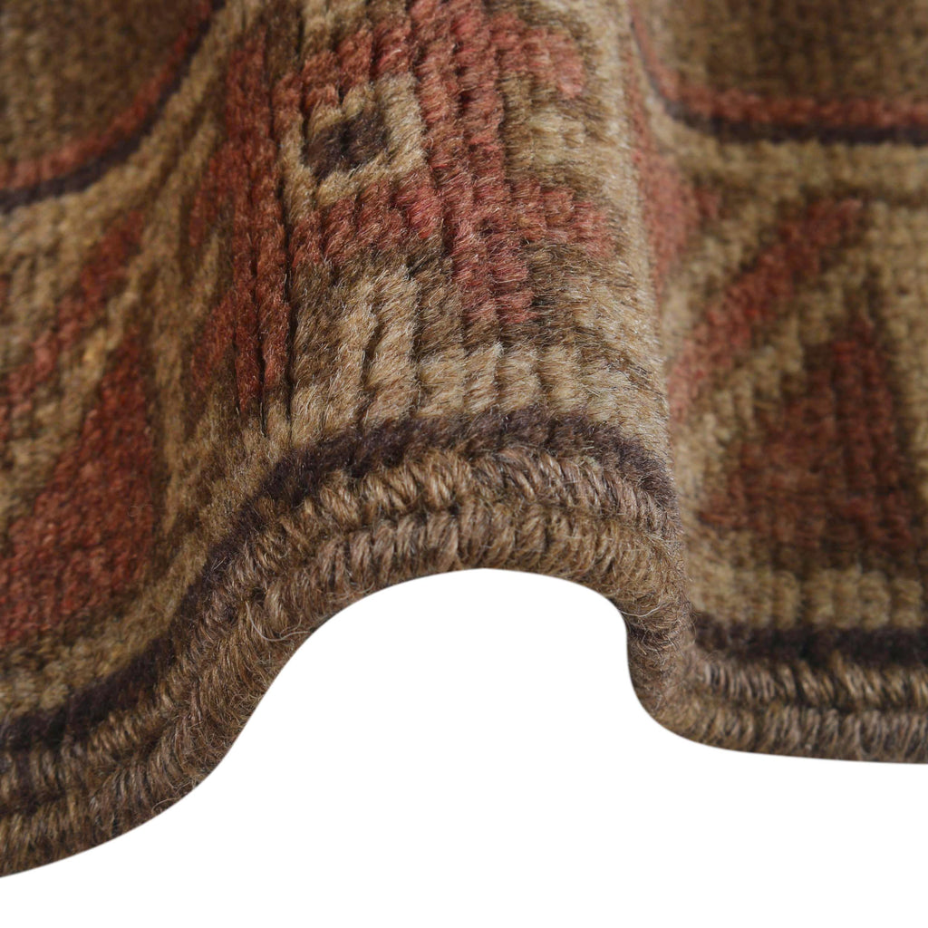 Handcrafted Overdyed Vintage Carpet 4.6x2.8ft