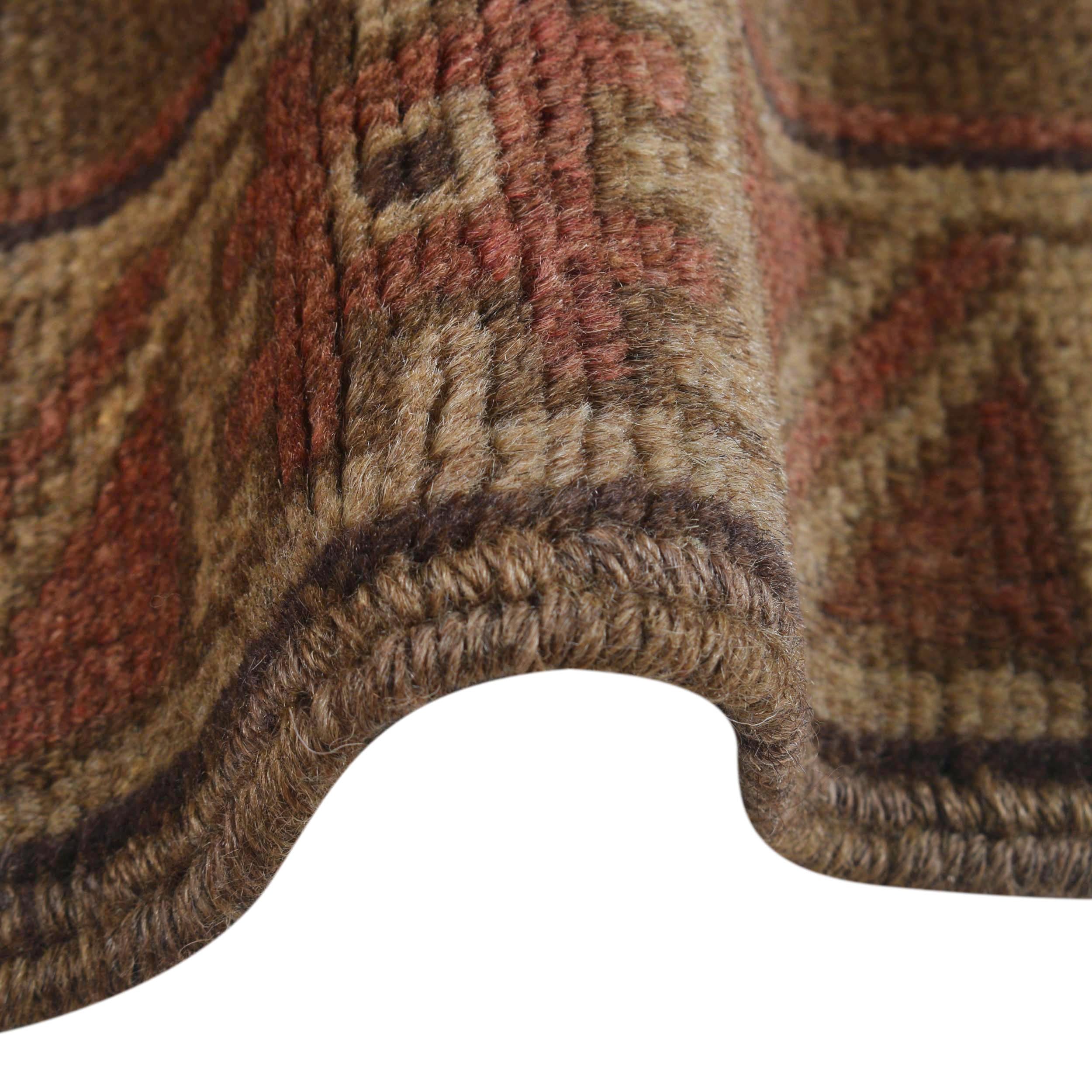 Handcrafted Overdyed Vintage Carpet 4.6x2.8ft