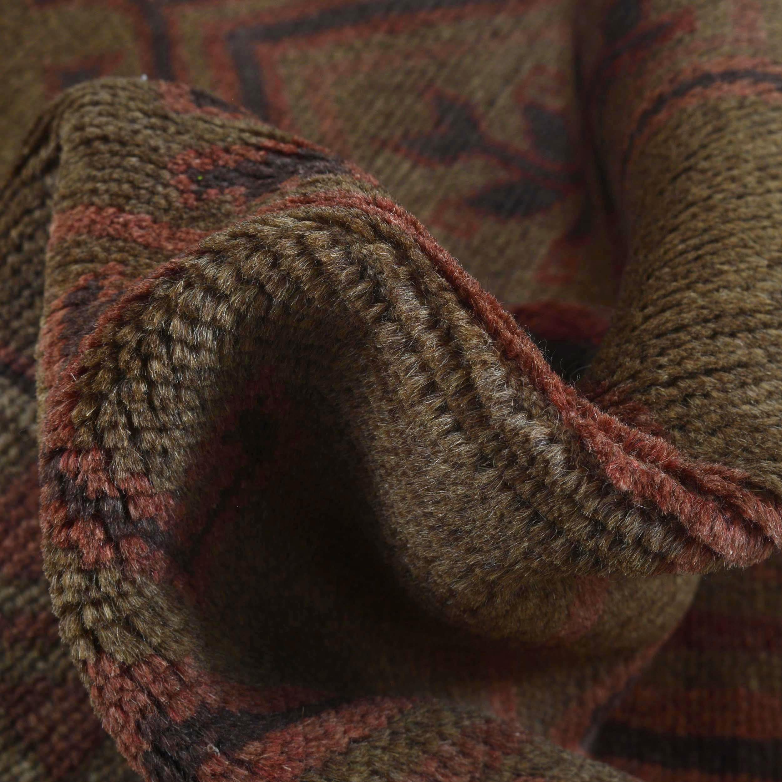 Handcrafted Overdyed Vintage Carpet 4.6x2.8ft