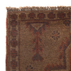 Modern Overdyed Antique Style Rug 4.4x2.9 ft