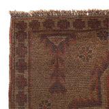 Modern Overdyed Antique Style Rug 4.4x2.9 ft