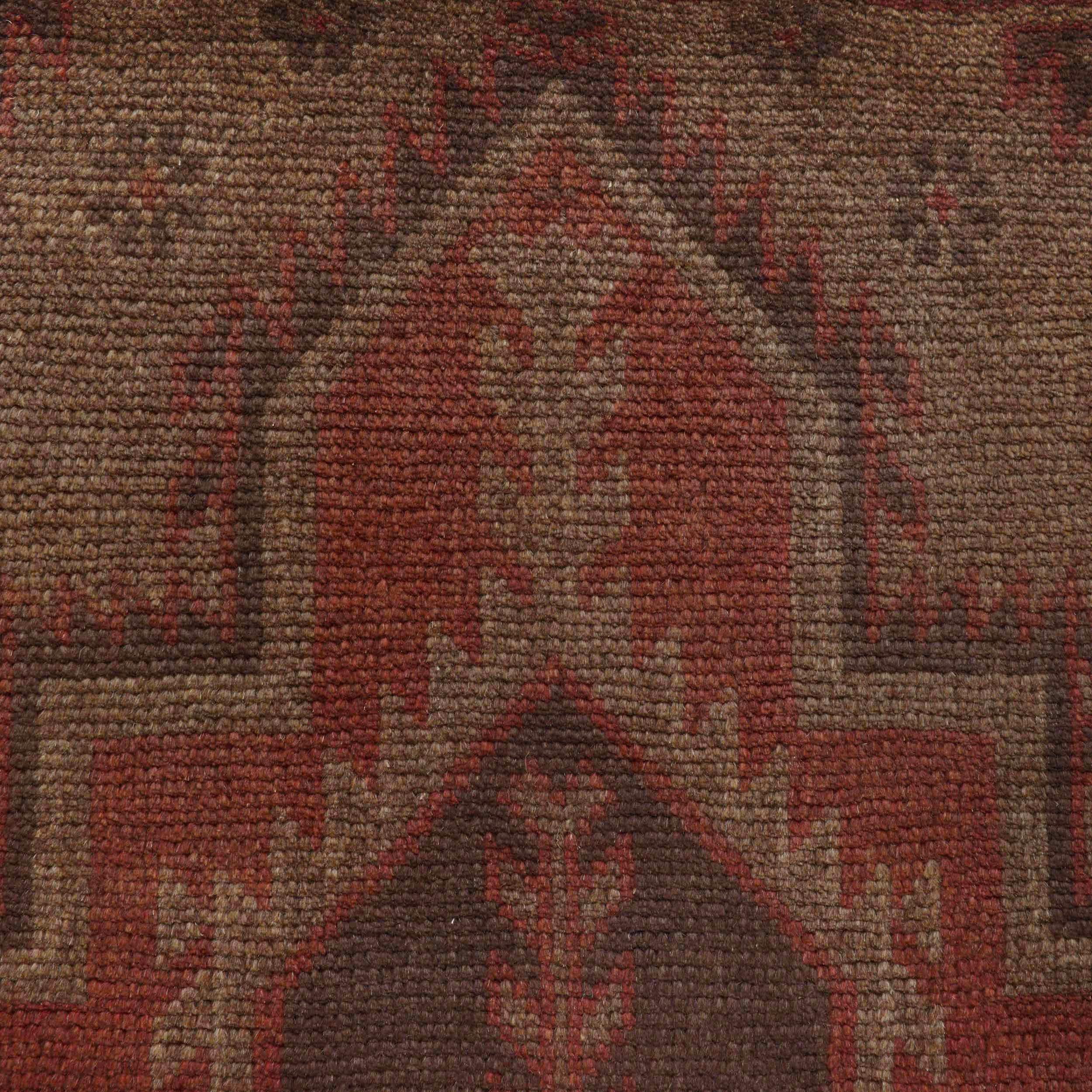 Modern Overdyed Antique Style Rug 4.4x2.9 ft