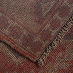 Modern Overdyed Antique Style Rug 4.4x2.9 ft