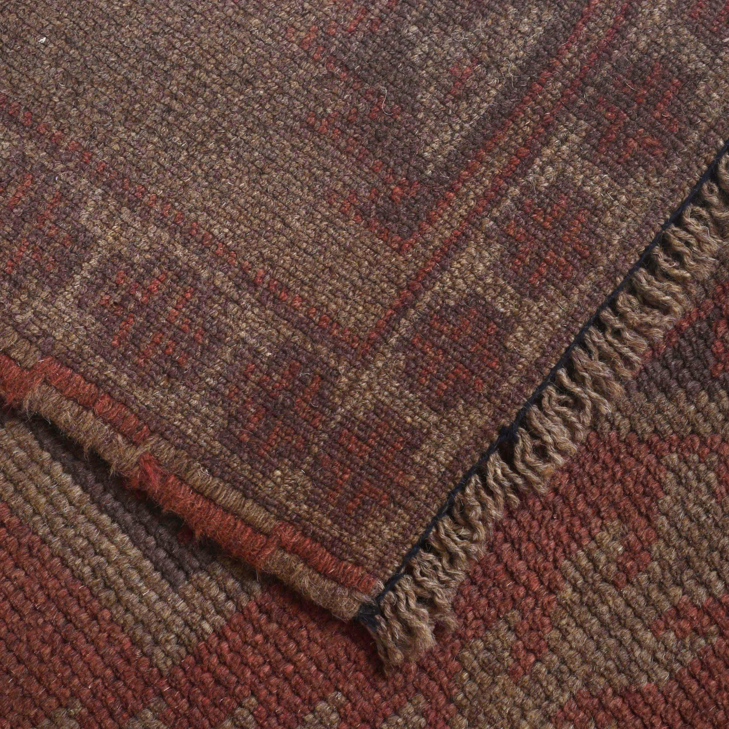 Modern Overdyed Antique Style Rug 4.4x2.9 ft