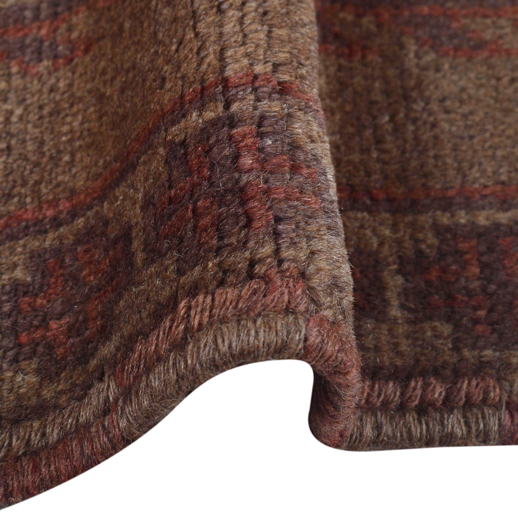 Modern Overdyed Antique Style Rug 4.4x2.9 ft