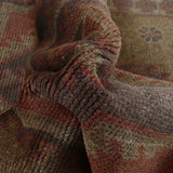 Modern Overdyed Antique Style Rug 4.4x2.9 ft