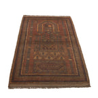Artistic Overdyed Wool Area Rug 4.6x2.9 ft
