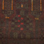 Artistic Overdyed Wool Area Rug 4.6x2.9 ft