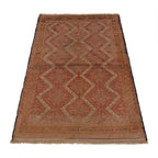 Traditional Overdyed Vintage Carpet 4.6x2.9 ft