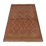 Traditional Overdyed Vintage Carpet 4.6x2.9 ft