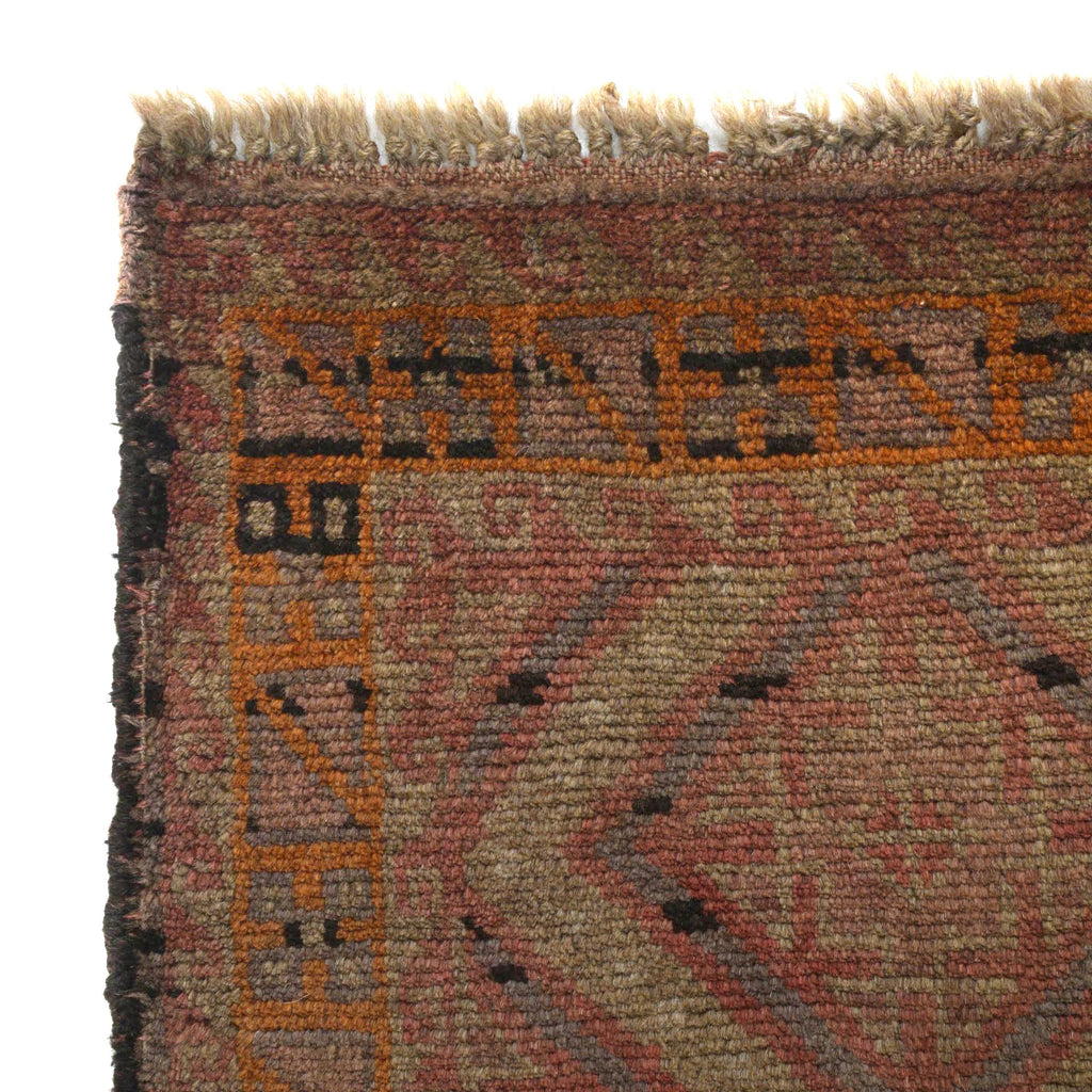 Traditional Overdyed Vintage Carpet 4.6x2.9 ft