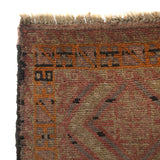 Traditional Overdyed Vintage Carpet 4.6x2.9 ft