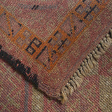 Traditional Overdyed Vintage Carpet 4.6x2.9 ft