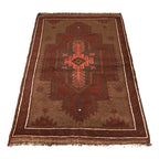 Elegant Overdyed Handmade Rug 4.6x3 ft