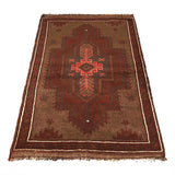 Elegant Overdyed Handmade Rug 4.6x3 ft