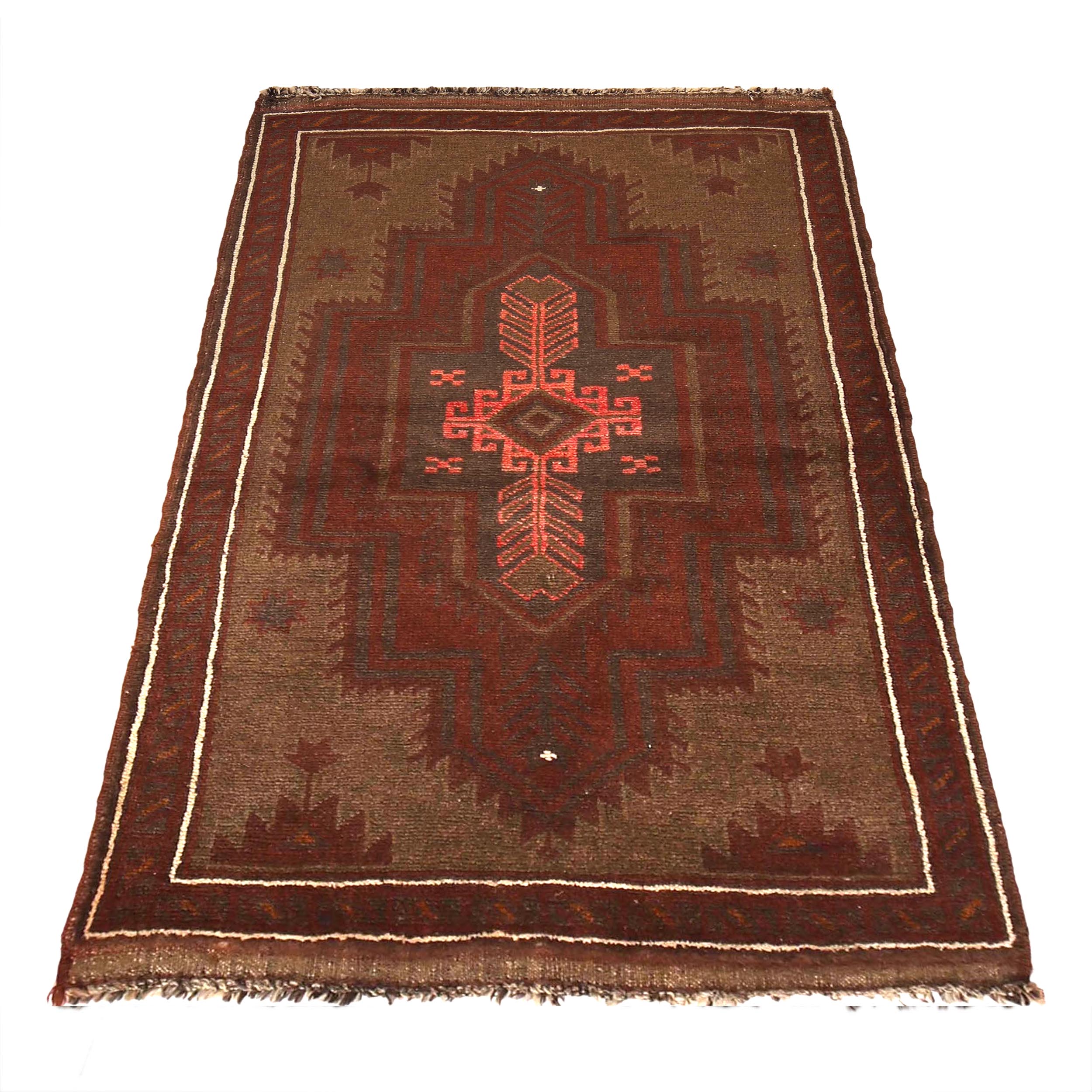 Elegant Overdyed Handmade Rug 4.6x3 ft