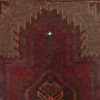 Elegant Overdyed Handmade Rug 4.6x3 ft
