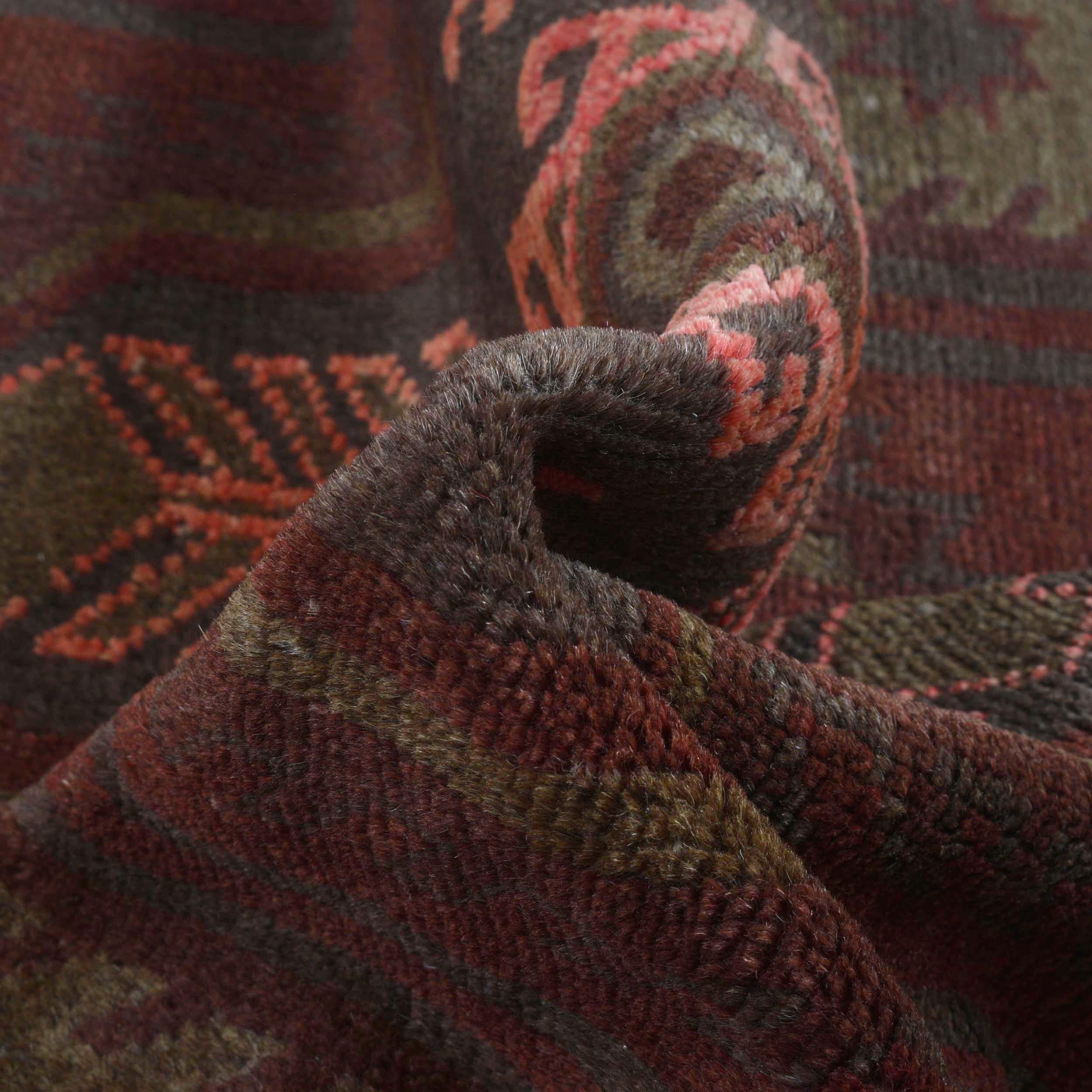 Elegant Overdyed Handmade Rug 4.6x3 ft