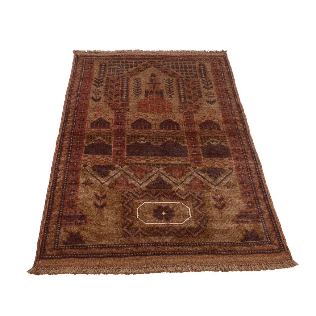 Premium Quality Overdyed Wool Carpet 4.4x2.8 ft