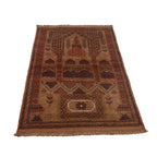 Premium Quality Overdyed Wool Carpet 4.4x2.8 ft