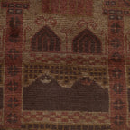 Premium Quality Overdyed Wool Carpet 4.4x2.8 ft
