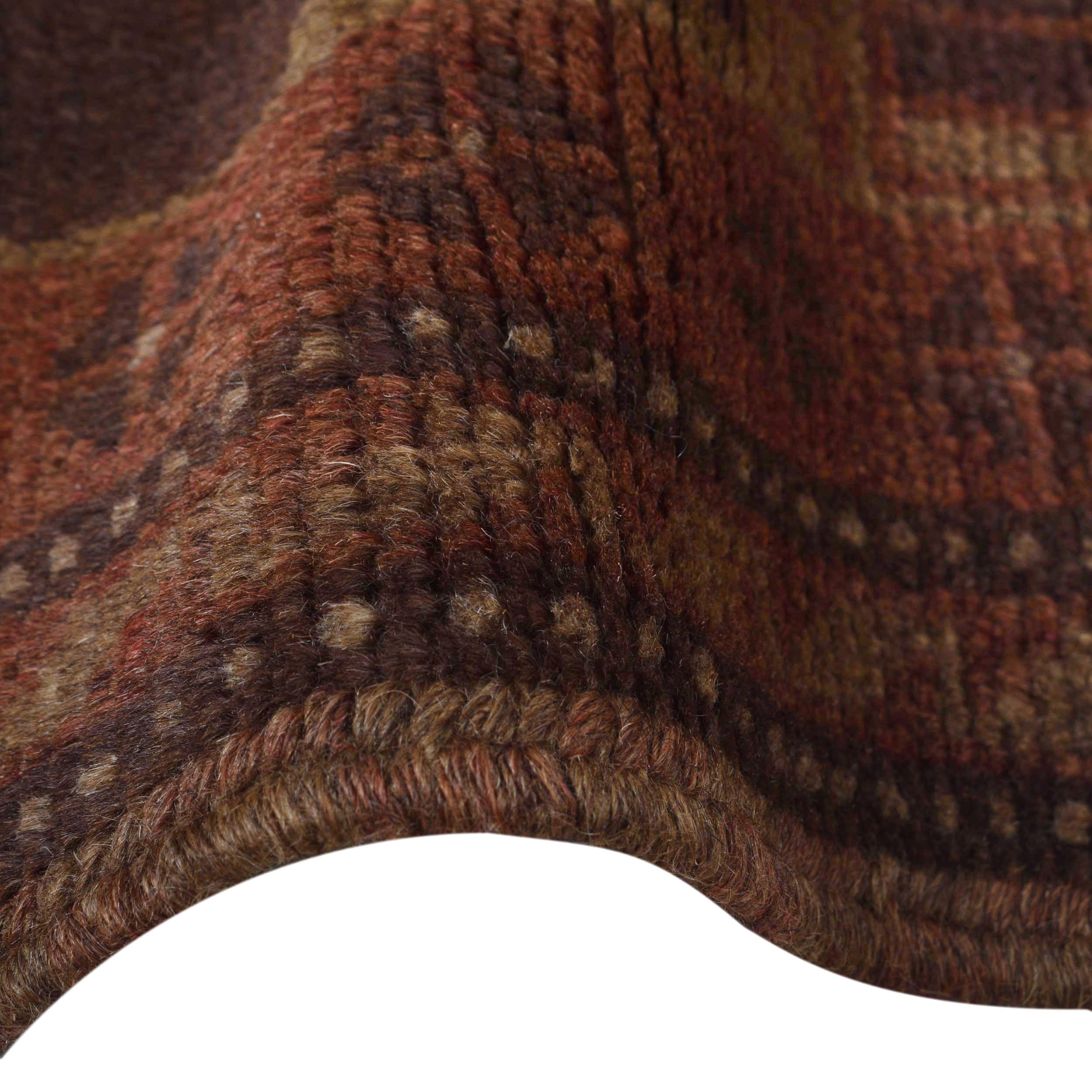 Premium Quality Overdyed Wool Carpet 4.4x2.8 ft