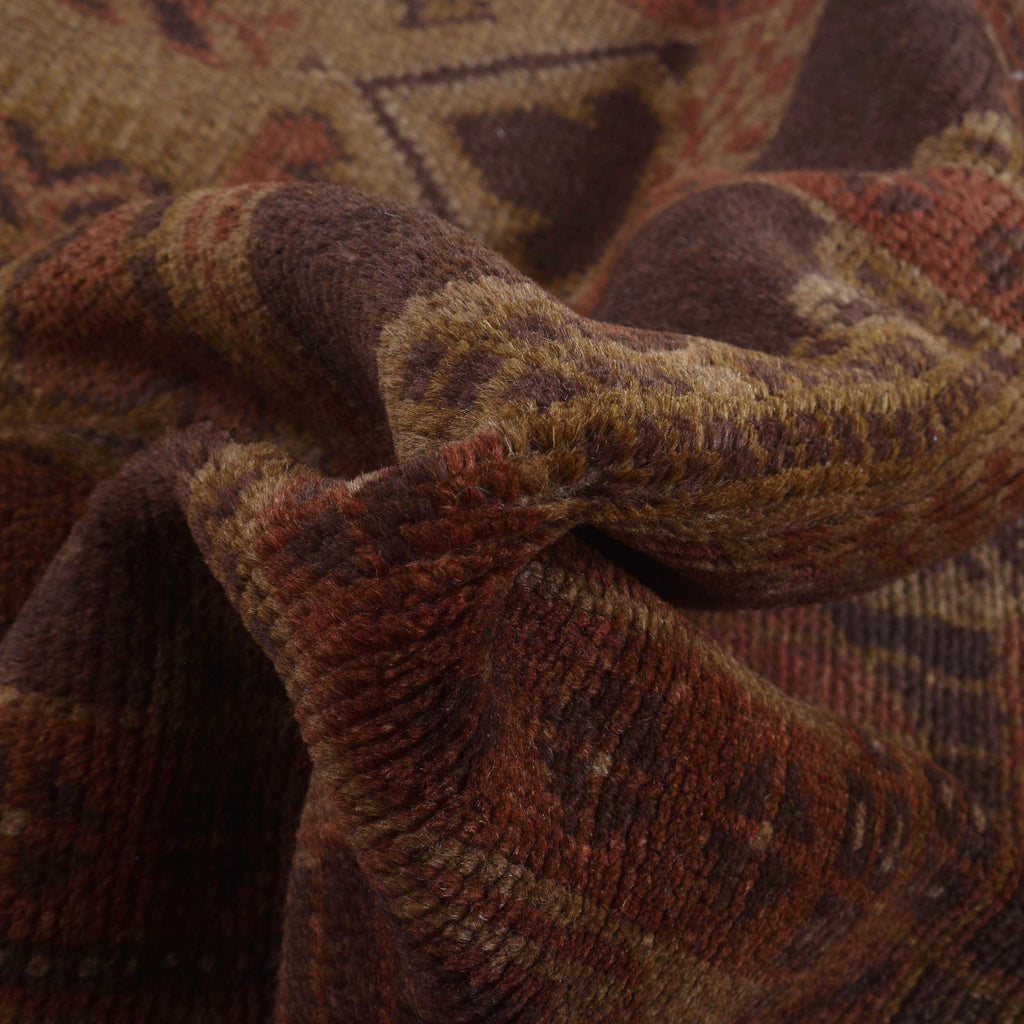 Premium Quality Overdyed Wool Carpet 4.4x2.8 ft