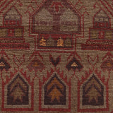 Handwoven Vintage Overdyed Area Rug 4.7x2.7 ft