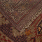 Handwoven Vintage Overdyed Area Rug 4.7x2.7 ft