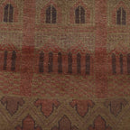 Handmade Colorful Overdyed Carpet 4.4x3 ft