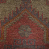 Overdyed Tribal Pattern Wool Rug 4.8x2.8 ft