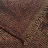 Vintage Style Overdyed Boho Carpet 4.4x2.5 ft