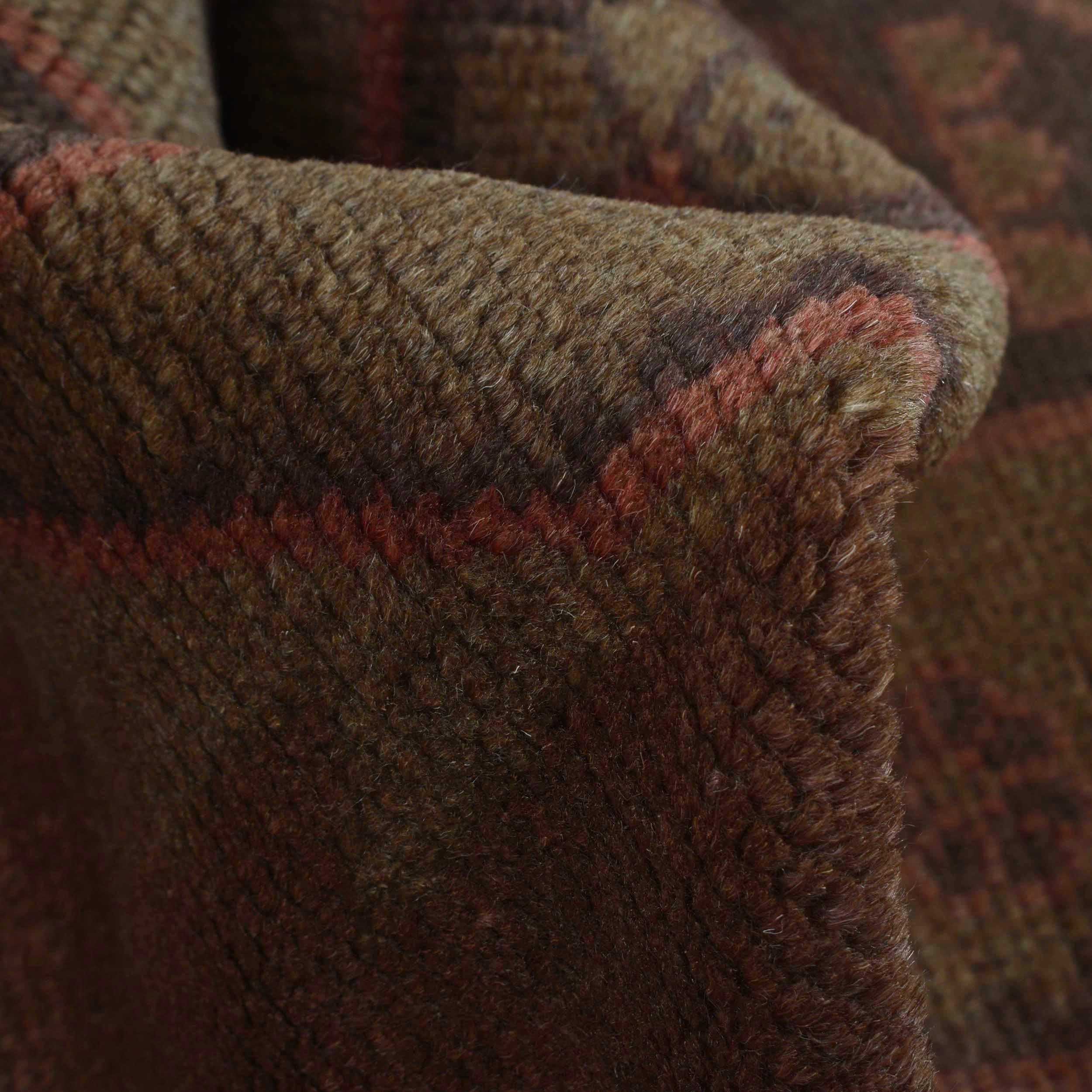 Vintage Style Overdyed Boho Carpet 4.4x2.5 ft