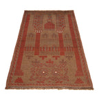 Premium Handmade Overdyed Area Rug 4.2x2.6 ft