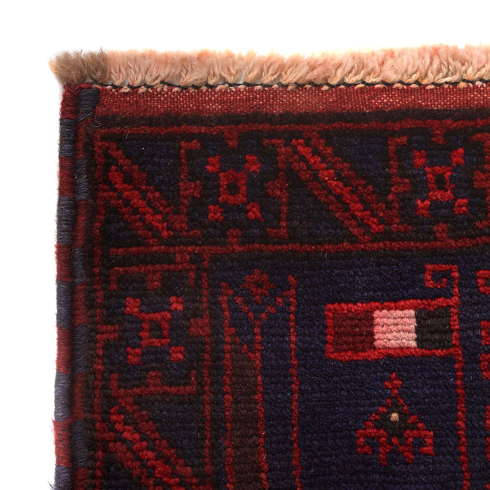 Afghan Handcrafted Prayer Rug 4.6x2.7 ft